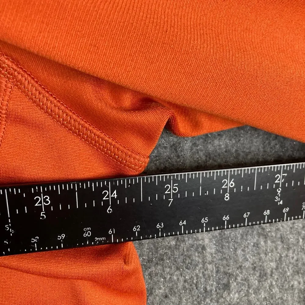 The North Face Quarter Zip Pullover Mens XL Orange Stretch Fleece‎ Athletic